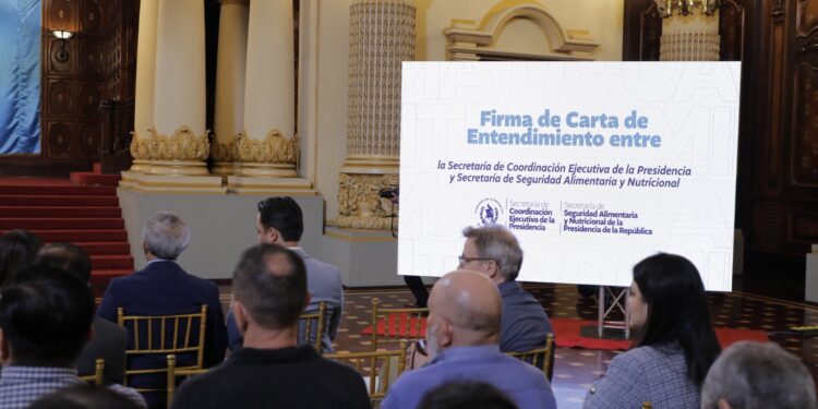 SESAN y SCEP firman carta de entendimiento para fortalecer la seguridad alimentaria y nutricional en los diferentes niveles de gobernanza