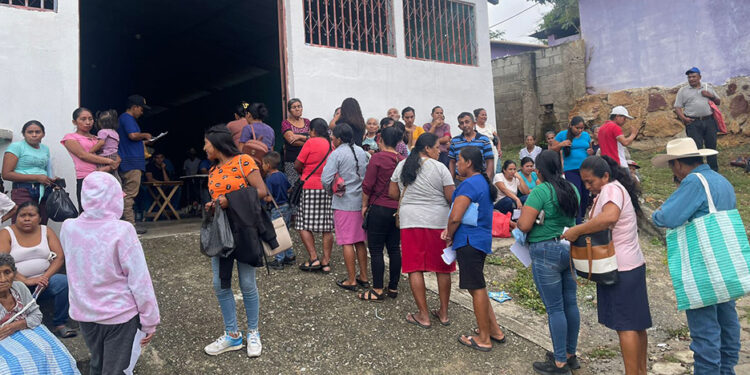 En San Diego, Zacapa, 1825 familias beneficiadas con alimentos por acciones