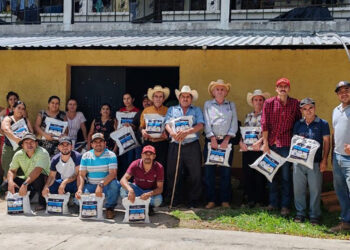 Entregan de semilla mejorada en San Juan Ermita