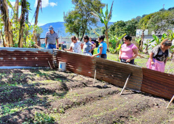 Supervisan huertos periurbanos de Amatitlán