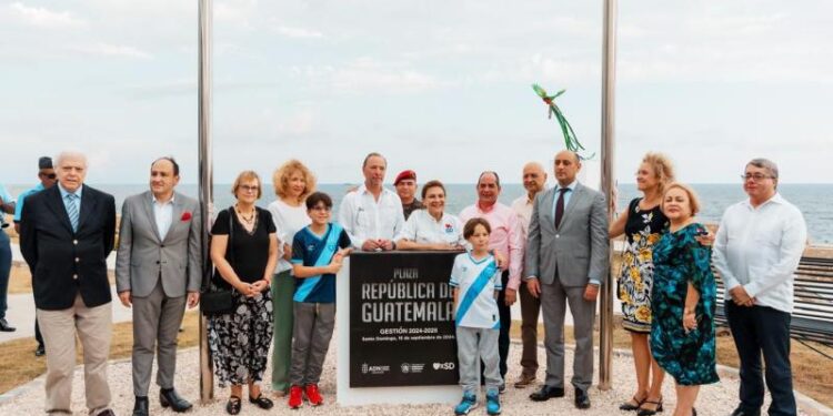 La Embajada de Guatemala y la Alcaldía del Distrito Nacional inauguran la Plaza República de Guatemala en el Malecón de Santo Domingo, República Dominicana