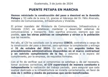 PUENTE PETAPA EN MARCHA