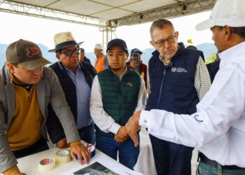 Ministro del CIV, Félix Alvarado, participó en la entrega del mejoramiento del tramo carretero Ruta Nacional 12, San Marcos