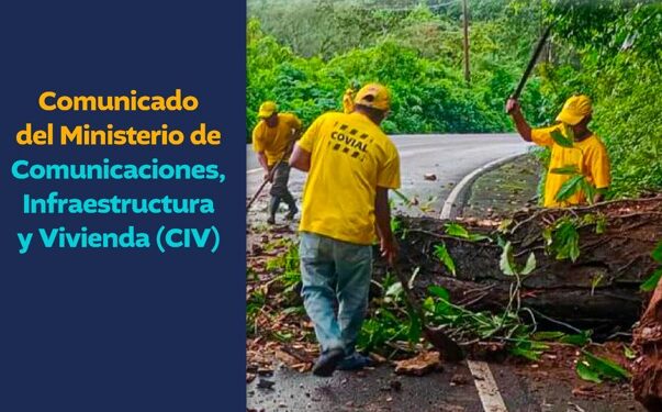 Comunicado del Ministerio de Comunicaciones, Infraestructura y Vivienda (CIV)