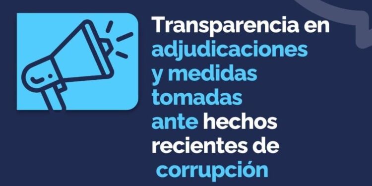 Transparencia en adjudicaciones y medidas tomadas ante hechos recientes de corrupción