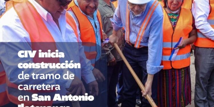 CIV inicia construcción de tramo de carretero en San Antonio Ilotenango, Quiché