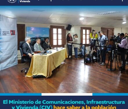 El Ministerio de Comunicaciones, Infraestructura y Vivienda (CIV) hace saber a la población guatemalteca lo siguiente: