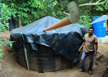 Reservorio de agua de lluvia