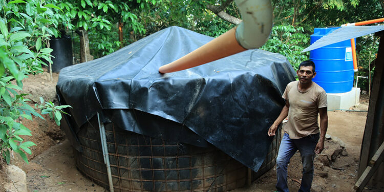Reservorio de agua de lluvia