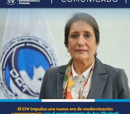 El CIV impulsa una nueva era de modernización y transparencia con el nombramiento de Ana Elizabeth Velásquez como Directora General de Transportes