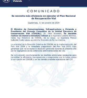 Se necesita más eficiencia en ejecutar el Plan Nacional de Recuperación Vial