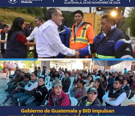 Gobierno de Guatemala y BID impulsan proyecto de mejoramiento vial en Huehuetenango, fortaleciendo la conectividad regional