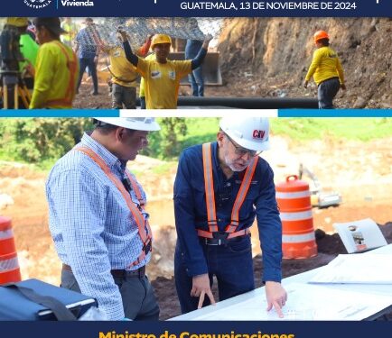 Ministro de Comunicaciones supervisa avances en la autopista Palín-Escuintla