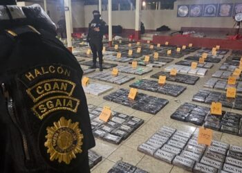 Trabajo coordinado permite incautación histórica de 3,095 kilogramos de cocaína