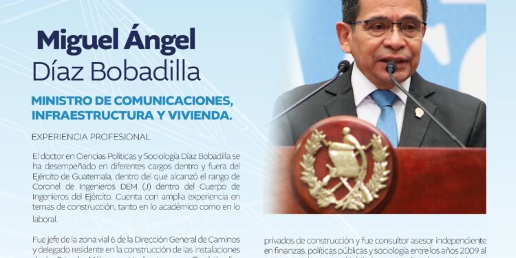 Miguel Ángel Díaz Bobadilla, Ministro de Comunicaciones, Infraestructura y Vivienda