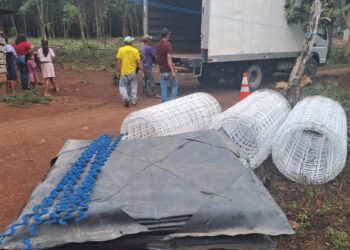 Entregamos materiales de construcción para desarrollar sistemas de riego en Petén