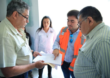 Supervisan avances en la construcción de laboratorios en Villa Nueva