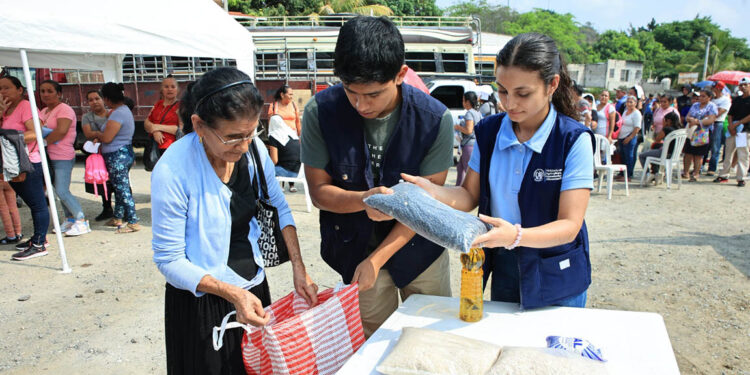 Entregan asistencia alimentaria en San José del Golfo