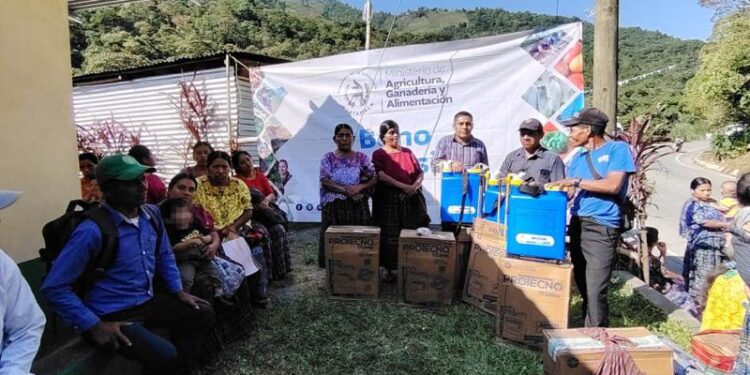 Familias agricultoras de Alta Verapaz reciben Bono Campesino