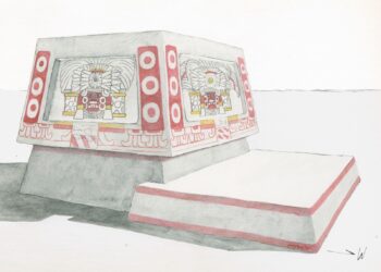 Investigadores descubren un altar de estilo teotihuacano en Tikal