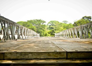 Caminos habilita puente Bailey para facilitar paso a Guanagazapa