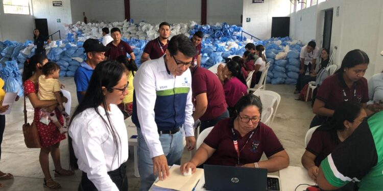 Entregan raciones alimentarias en La Libertad