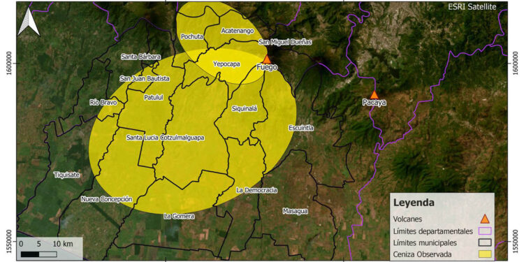Se monitorean cultivos de 16 municipios ante alerta anaranjada por actividad volcánica
