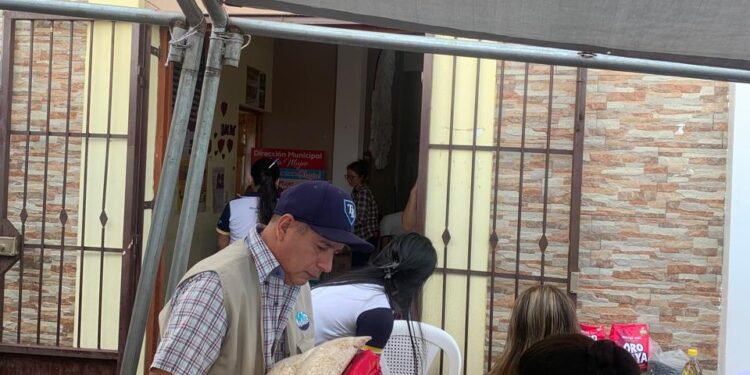 Inició entrega de alimentos a familias vulnerables de Samayac