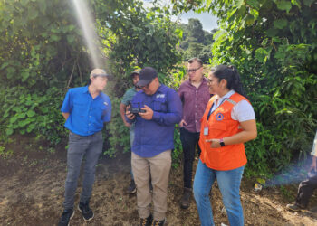 Evalúan daños por sismos en sector agropecuario de Santa María de Jesús
