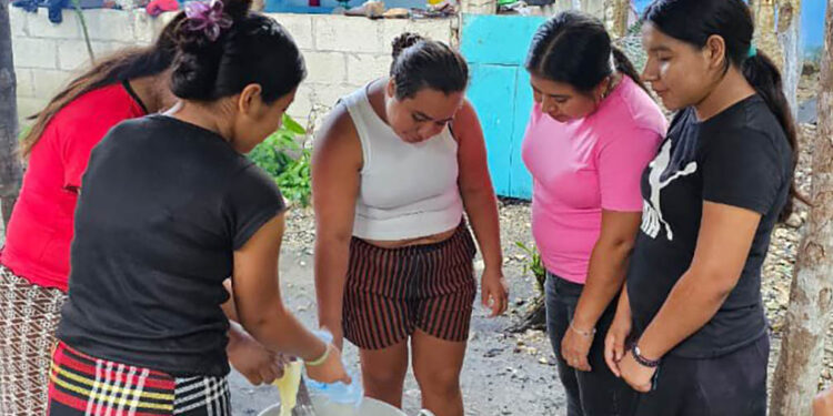Jóvenes aprenden a elaborar abonos orgánicos para huertos comunitarios