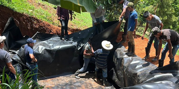 Optimizan reservorio de agua de lluvia para apoyar actividades agrícolas