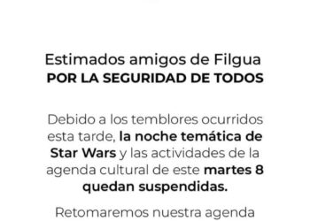 Actividades en la Filgua son suspendidas por seguridad