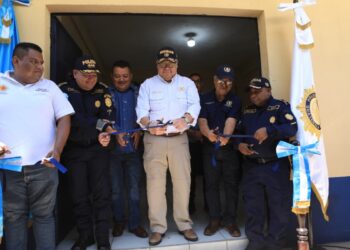 Habilitan nueva subestación policial en Champerico, Retalhuleu