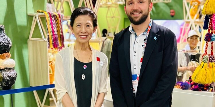 Princesa Takamado de Japón visita pabellón de Guatemala en la Expo 2025 Osaka