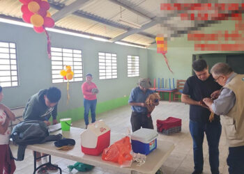 Realizan jornada de vacunación de aves en Villa Nueva