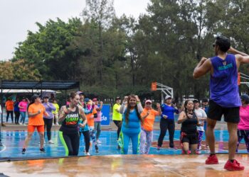 Bailathón 2025: La lluvia no detuvo la Master Class de zumba