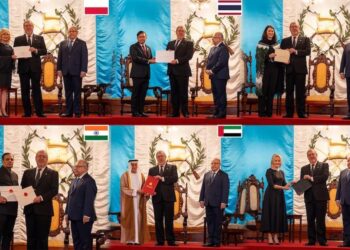 Presidente Bernardo Arévalo recibe cartas credenciales de seis nuevos Embajadores para Guatemala