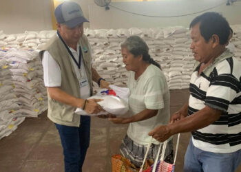 Entrega de alimentos beneficia a 4304 familias en Mazatenango