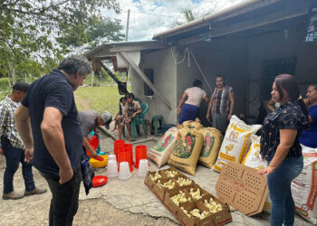 Entregan pollos de engorde a familias de Melchor de Mencos