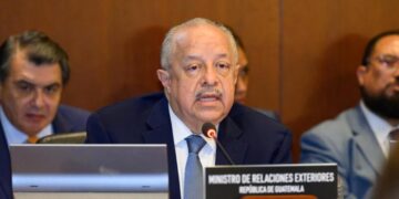 Canciller Carlos Ramiro Martínez Alvarado participa en sesión extraordinaria de la OEA para exponer las graves amenazas que enfrenta el orden constitucional y democrático en Guatemala