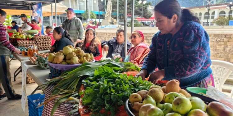 Productos frescos y a precios accesibles alegraron a Totonicapán con la Feria del Agricultor
