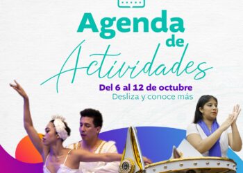 Agenda de actividades del 6 al 12 de octubre