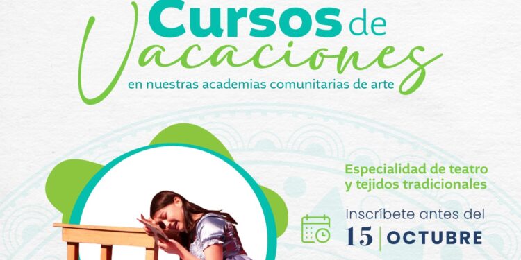 ¡Luz, Cámara y Aguja! Aprende actuación, bordado y más con los cursos de Vacaciones del MCD