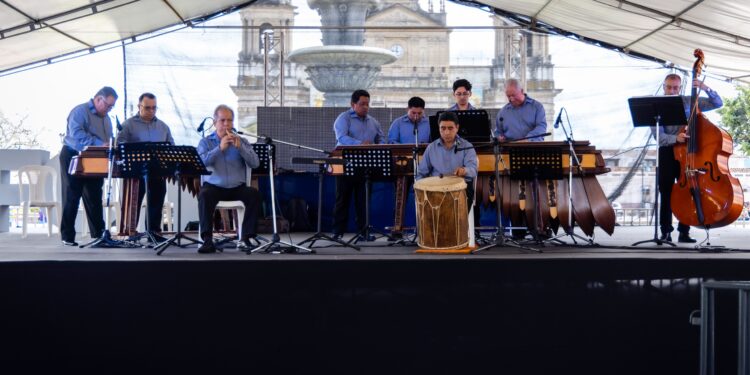 Marimba de Concierto del Palacio Nacional celebra nuestra identidad en el Festival del Centro Histórico