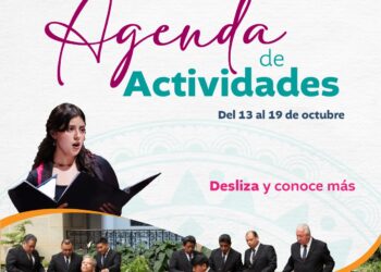 Agenda de Actividades: Del 13 al 19 de octubre