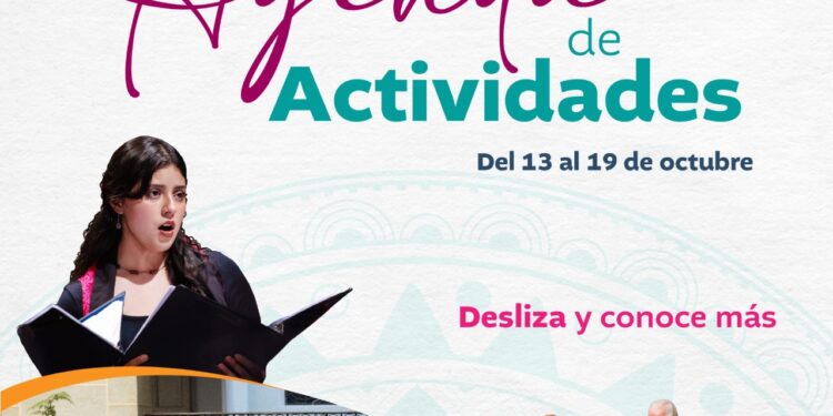 Agenda de Actividades: Del 13 al 19 de octubre