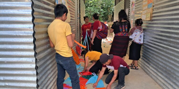 Fortalecen identidad cultural en Huehuetenango con “Taller de Barriletes Artesanales”