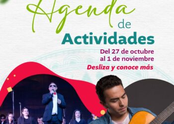 Agenda de actividades: Del 27 de octubre al 1 de noviembre