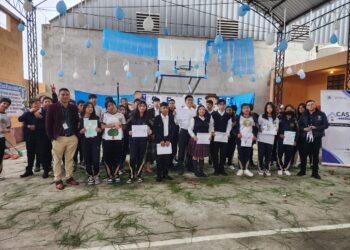 Taller artístico promueve el conocimiento de los símbolos nacionales en San Marcos