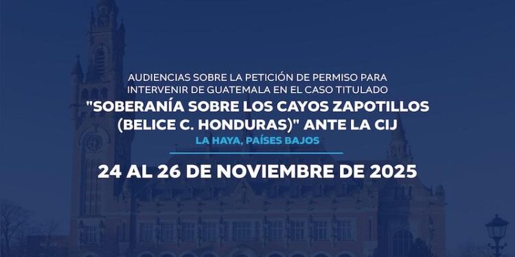 El 24 de noviembre del 2025 se iniciaron las audiencias públicas ante la CIJ sobre la petición de permiso para intervenir de Guatemala en el caso “Soberanía sobre los Cayos Zapotillos”
